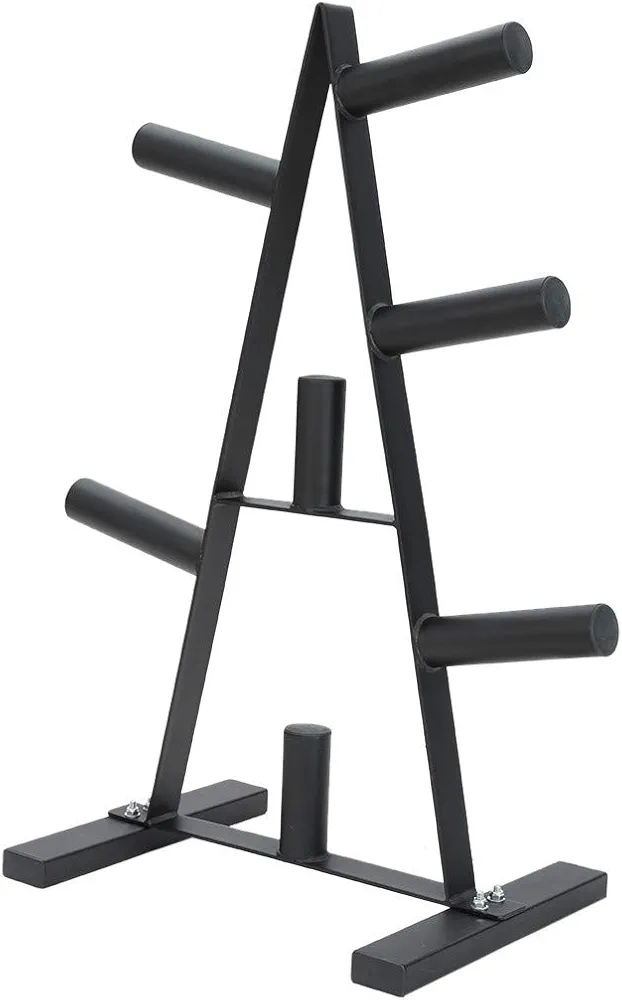 2 inch Weight Plate Rack,A Frame Weight Plate Tree for Bumper Plates Dumbbell Rack Storage Stand Free Weight Stand Metal Steel for Home Workout Gym, Olympic Weight Rack
