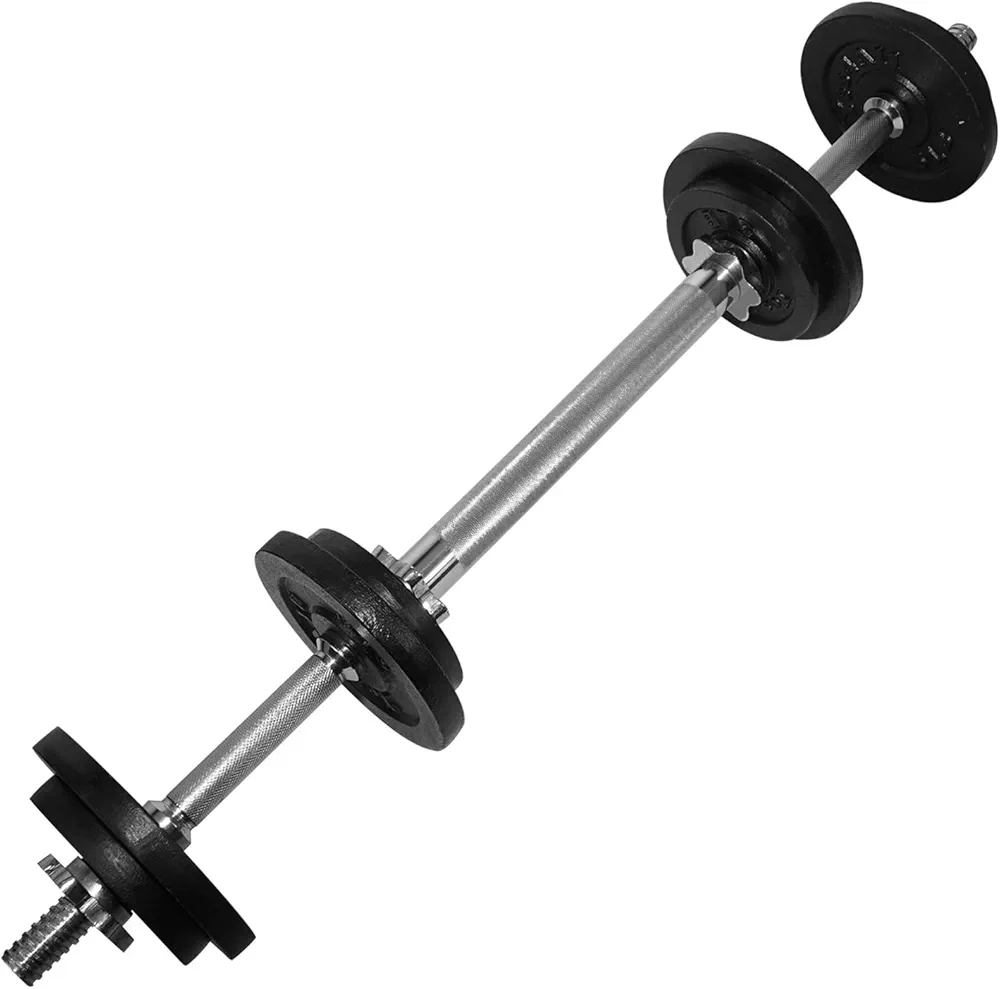 Yes4All Adjustable Dumbbell Set with Weight Plates/Connector - Exercise & Workout Equipment - Size Options 40lbs to 200lbs