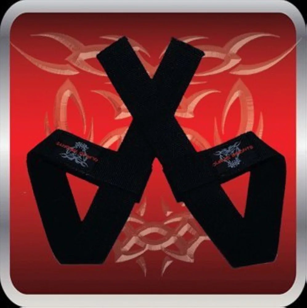 Deluxe Padded Lifting Straps, 1 Pair Bodybuilding Weight Lifting and Fitness Accessories Support