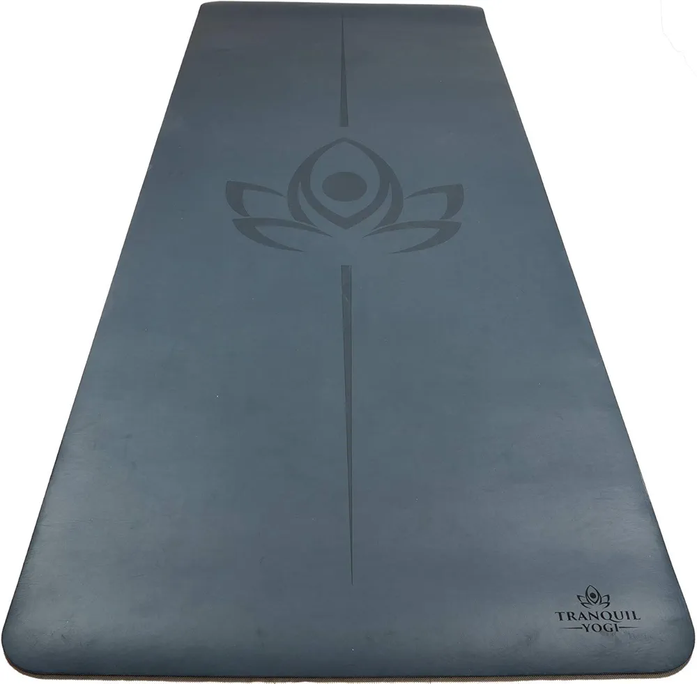 Natural Yoga and Exercise Mat - Excellent Grip and Joint Protection, Includes Carry Strap.