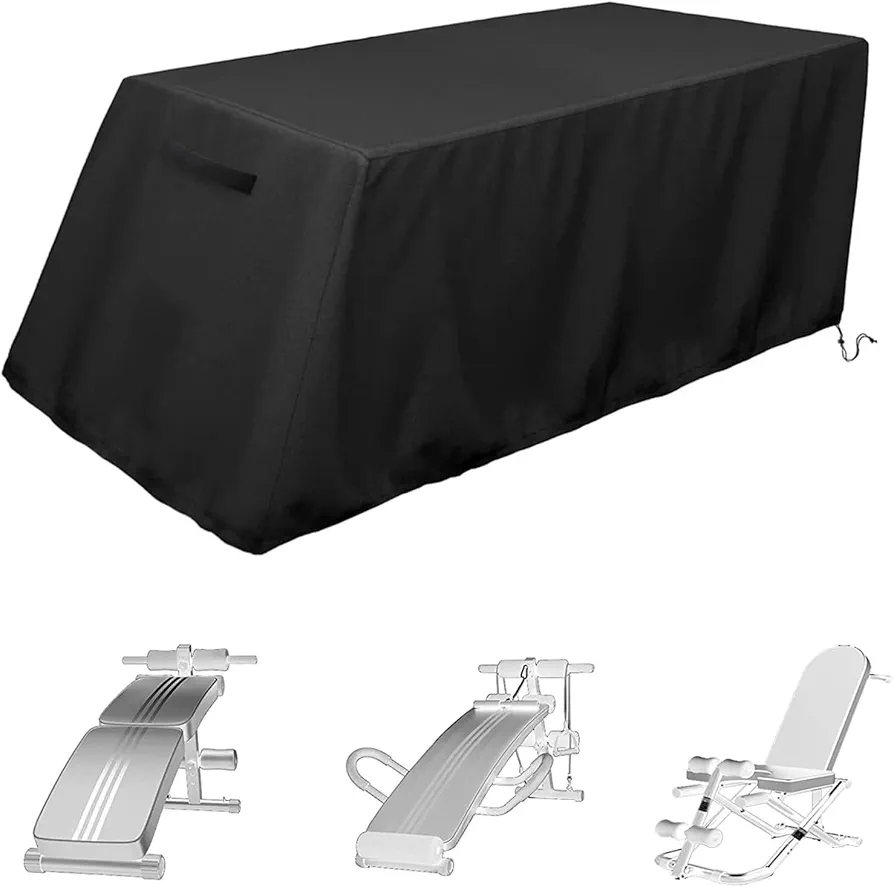 Weights Bench Cover, Oxford Waterproof Weight Bench Cover, Workout Bench Cover, Sit-Up Board Cover, Fitness Bench Covers for Outside Rain and Sun Protection