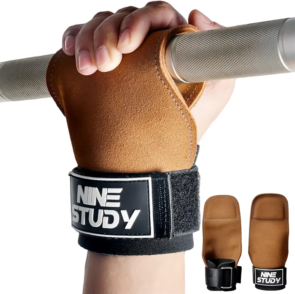 Pull-Ups Straps Padded Wrist Hooks Straps for Maximum Grip Support - Grip Pads and Deadlift Gloves in Gym Fitness Power Training Like Pull Up Weightlifting Workout and Barbell