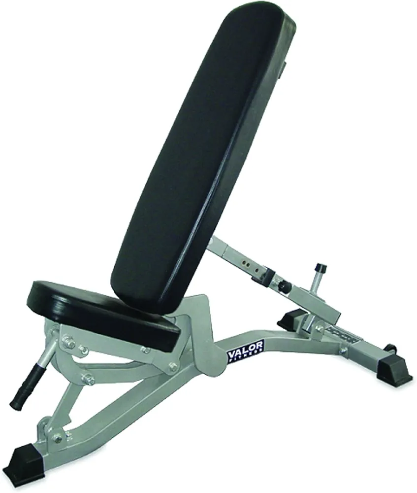 Valor Fitness DD-11 Adjustable Weight Bench for Flat/Incline Bench Press with Wheels, Black