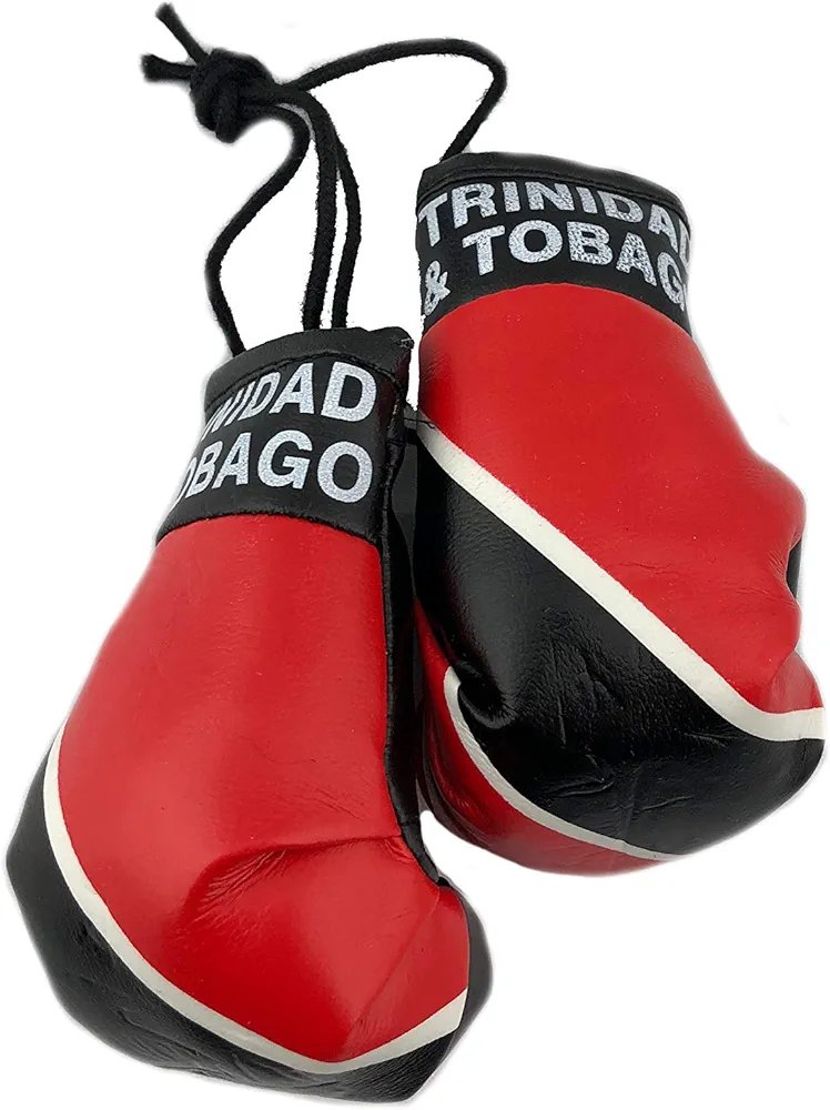 joleully Red Hat Ent Hanging Car Mirror Mini Boxing Gloves (Trinidad and Tobago)