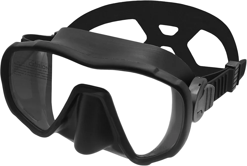 Nami Single Diving Mask - 1 Window Frameless Mask, Anti-Fog, UV Available - Scuba Mask, Dive Mask, Freediving Mask, Spearfishing Mask, Snorkel Mask for Adults