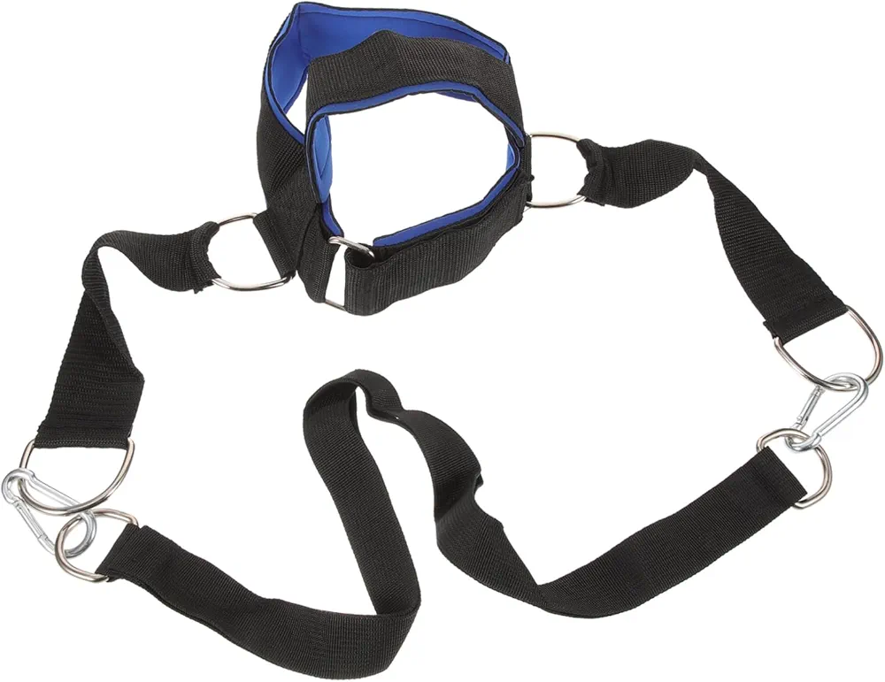 Head and Neck Trainer Jaw Pole Brace Glute Straps Bungee Gym Gloves Lifting Shoulder Warmer Weight Posture Band Sling Fan Scarf Tape Seat Hammock Wraps Belt Massager Black Cloth
