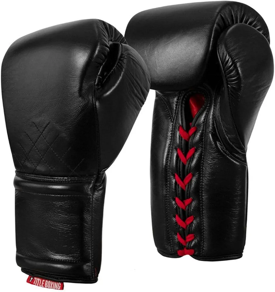 TITLE Boxing Ko-Vert Sparring Gloves - Lace Up Boxing Glove, Boxing Competition Gloves, Boxing Sparring Gloves, Boxing Training Gloves, Boxing Bag Gloves, Boxing Gloves