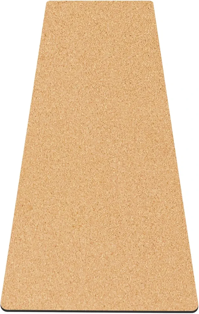 nuveti Cork Yoga Mat, TPE Yoga Mat with Carry Bag 72x24inch 5mm large Yoga Mat Absorb Sweat Exercise & Fitness for Men Women Outdoor Practice, Pilates & Floor Workout