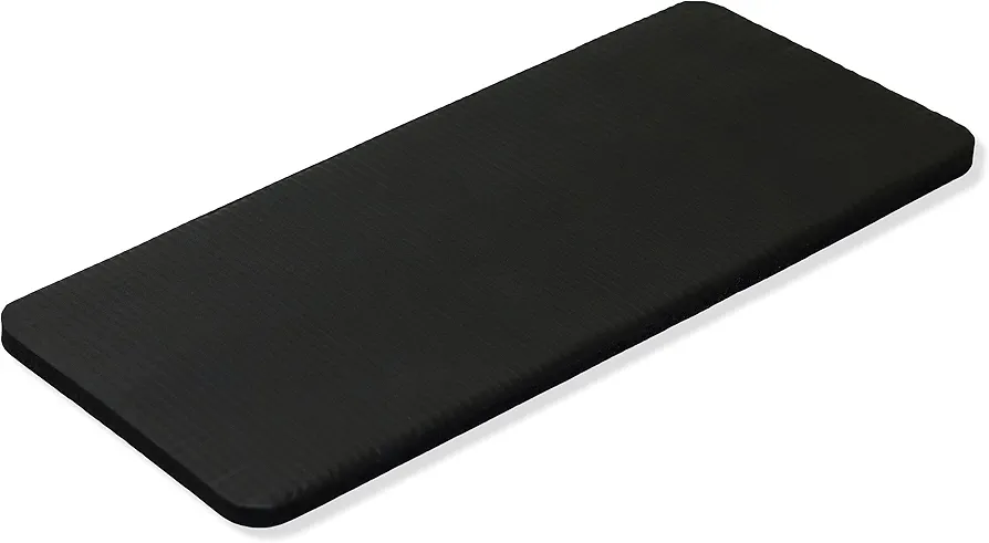 Trademark Innovations Knee Pad Mat Yoga Knee Pad Cushion Black Yoga Mat Kneeling Pad