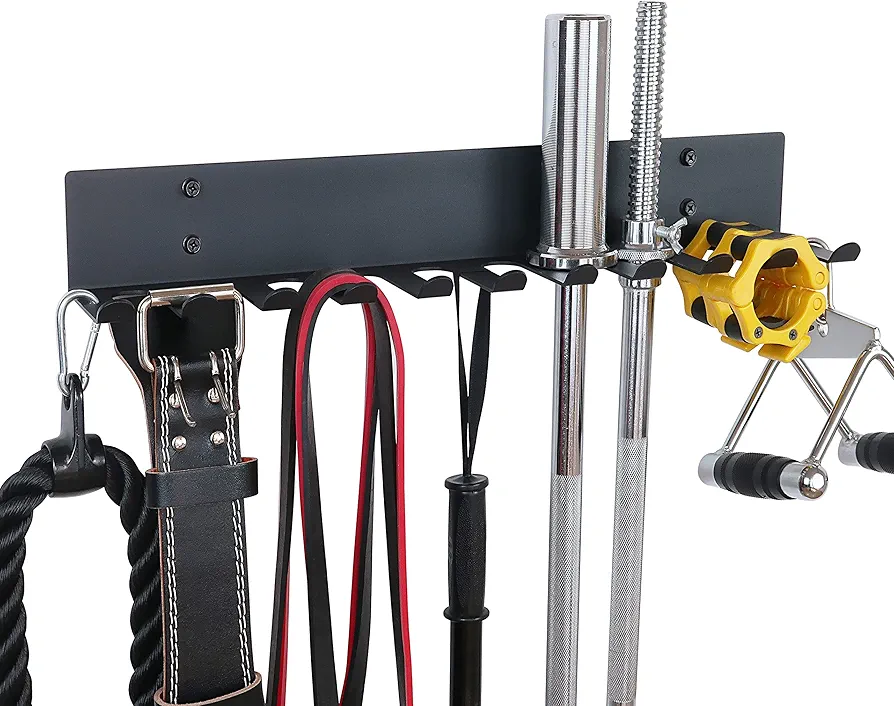 Home Gym Storage Rack, Extra Long 23‘Barbell Rack Weight Room Organizer 11 Prong Gym Equipment Storage Rack for Gym Accessories Like Fitness Bands,Resistance Bands,Straps,Foam Rollers,Barbell