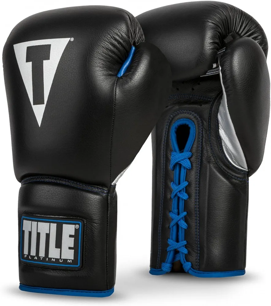 Title Platinum Perilous Lace Sparring Gloves - Lace Up Boxing Glove, Boxing Competition Gloves, Boxing Sparring Gloves, Boxing Training Gloves, Boxing Bag Gloves, Boxing Gloves