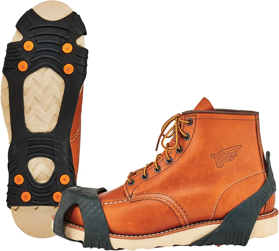 Slip-On Ice Traction Cleats with 8 Tungsten Carbide Studs for Superior Grip, Ergodyne TREX 6300TC