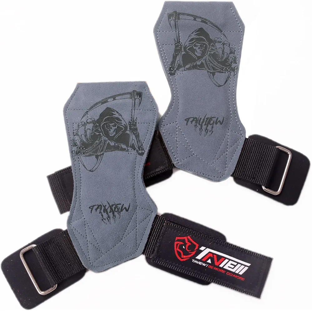 TAVIEW Wrist Straps for Weightlifting for Maximum Grip Support - Lifting Deadlift Strap & Weight Lifting Grips Gloves for Working Out Pull Up Deadlifting & Shrugs