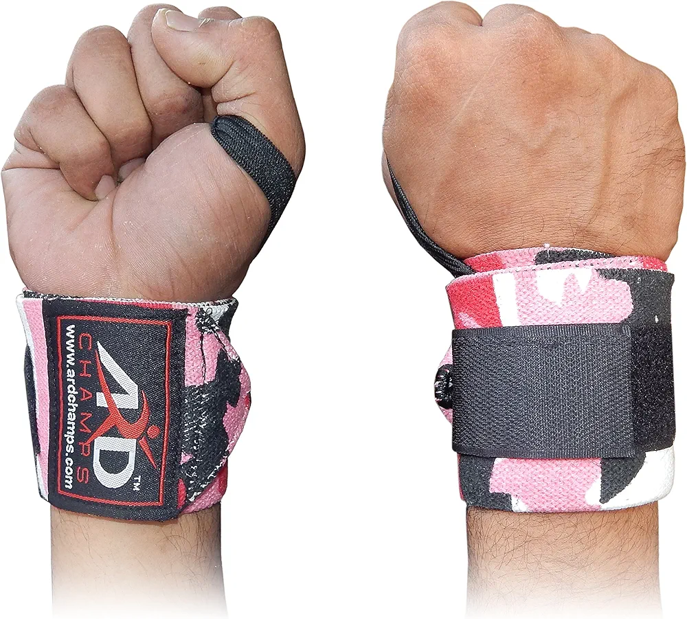 Weight Lifting Wrist Wraps by ARD for Wrist Support 18"- Professional Grade Thumb loops-Wrist Support for Men & Women-Weightlifting Powerlifting
