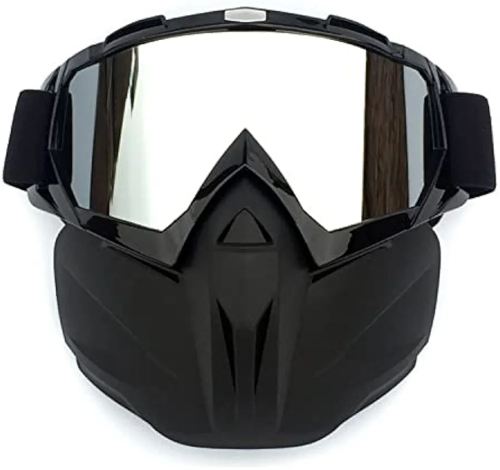 Ski Goggles Motorcycle Goggles Mask Breathable Double Layer HD Lens Ski Goggles Dustproof Outdoor Skiing Mask Snow Goggles (Color : 1)