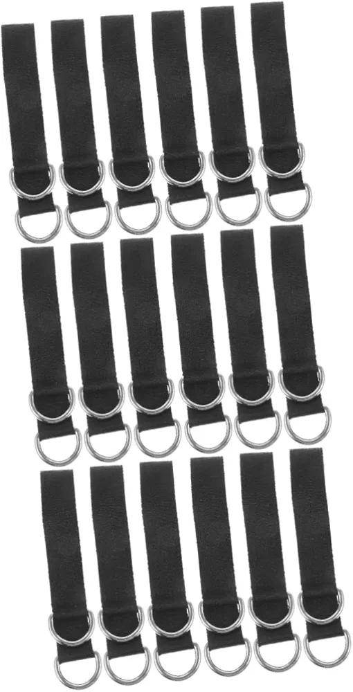 POPETPOP 18 Pcs Pull-up Straps Pull-up Hanging Straps Workout Strap Straps for Weightlifting Pull-up Assist Band Indoor Pull up Band Rides Fitness Braided Tape Stainless Steel