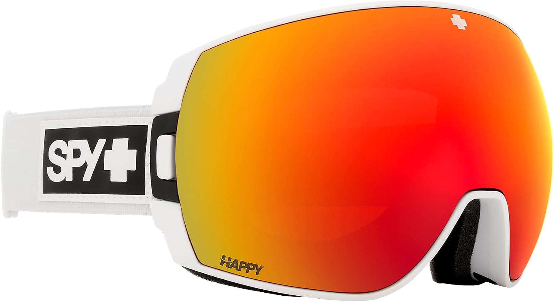 SPY Legacy Matte White Happy Bronze Red Spectra Mirror and Happy Ll Yellow Green Spectra Mirror