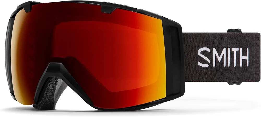 Smith I/O Snow Goggles Black/ChromaPop Sun Red Mirror