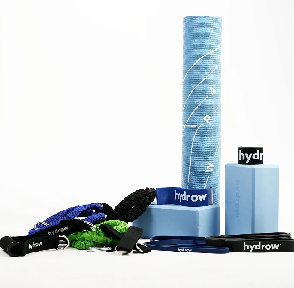 Hydrow On The Mat Workout Kit - Includes Workout Mat, Yoga Blocks and Resistance Bands - Exercise Equipment for Yoga, Pilates, and Strength and Conditioning Workouts