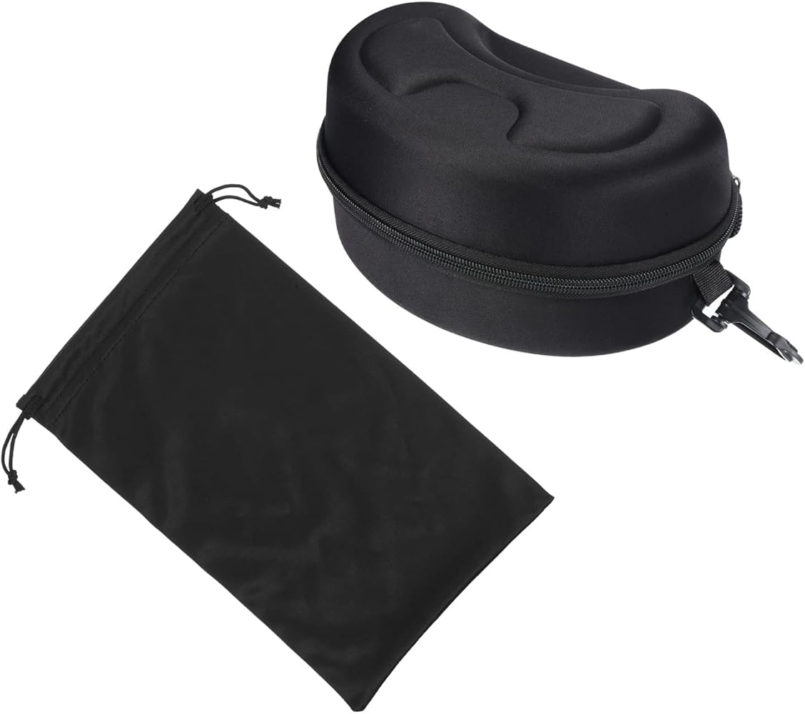 PATIKIL Snow Goggle Bag & Cases EVA Glass Case with Microfiber Ski Goggles Pouch for Eyeglass Sunglasses