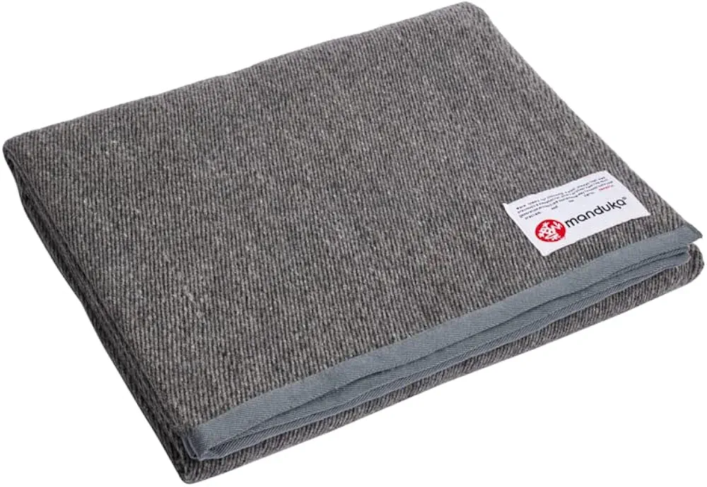 Manduka Cotton Blanket – Premium Yoga Blanket, Peruvian Recycled Cotton, Home Décor, Fitness Accessory