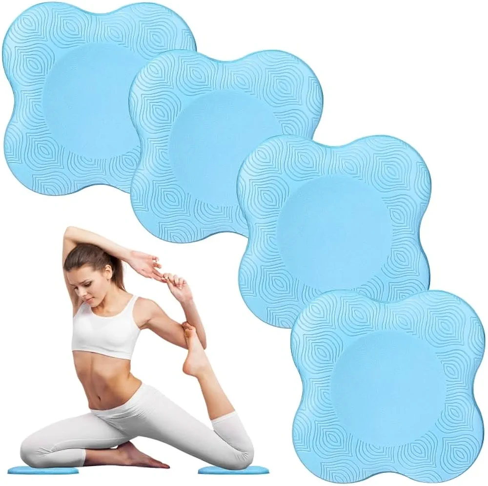 4PCS yoga knee pads, yoga wrist pads, yoga anti slip pads, Pilates support pads, designed to protect the balance of male and female knees, elbows, and wrists during exercise