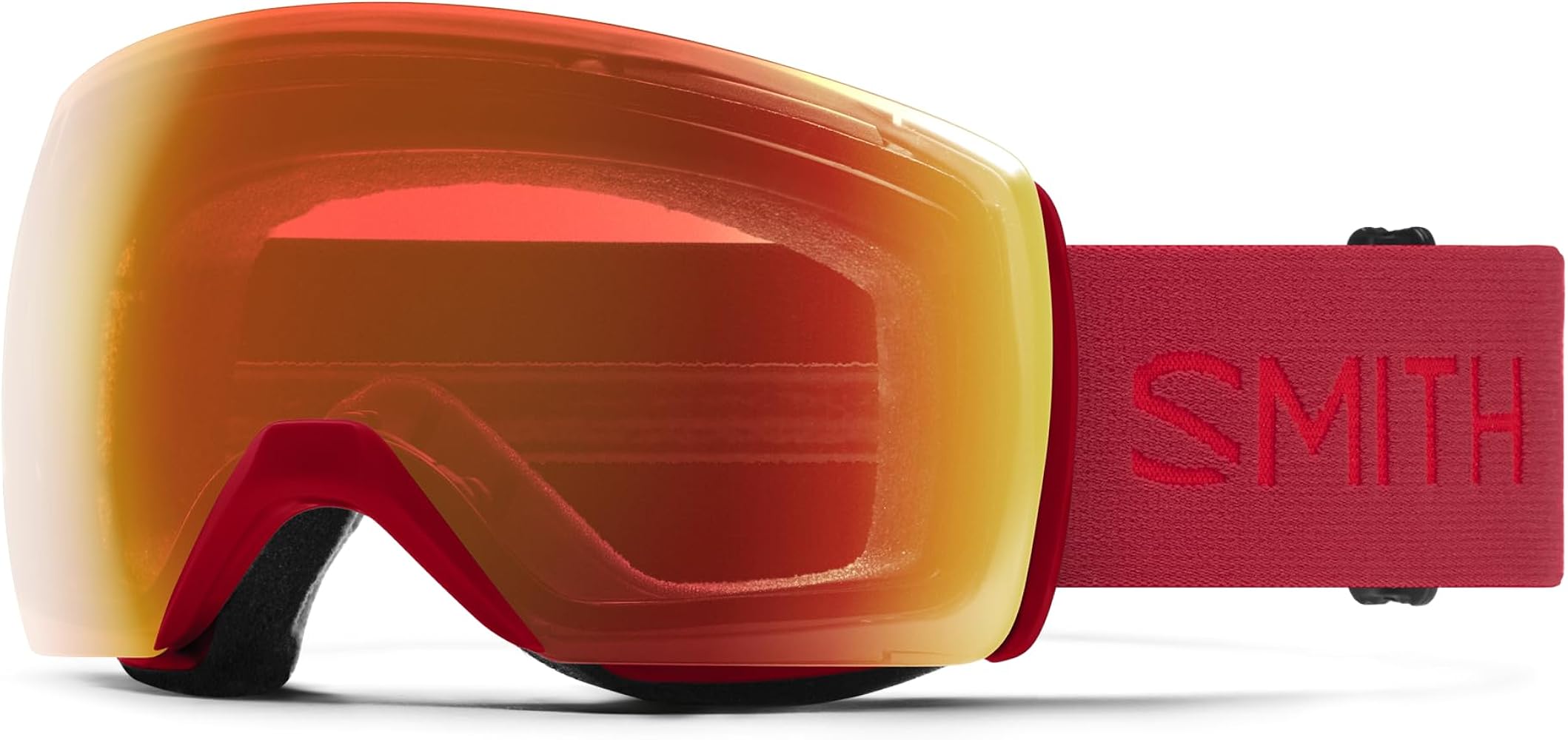 SMITH Optics Skyline XL Unisex Snow Goggle – Crimson + ChromaPop Everyday Red Mirror