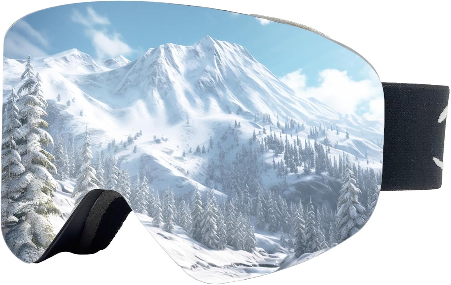 OTG Ski Goggles for Men Women& Youth, Anti Fog Snow Goggles 100% UV400 Protection