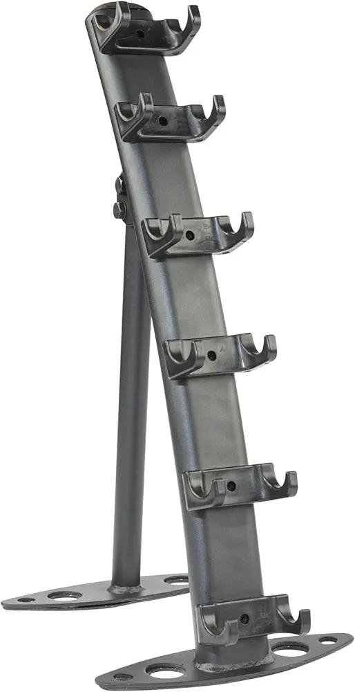 Body-Solid (GDR10B) Small Vinyl/Neoprene Dumbbell Rack - Compact Storage for Home Gym Weights, Holds 1-15 lb Dumbbells