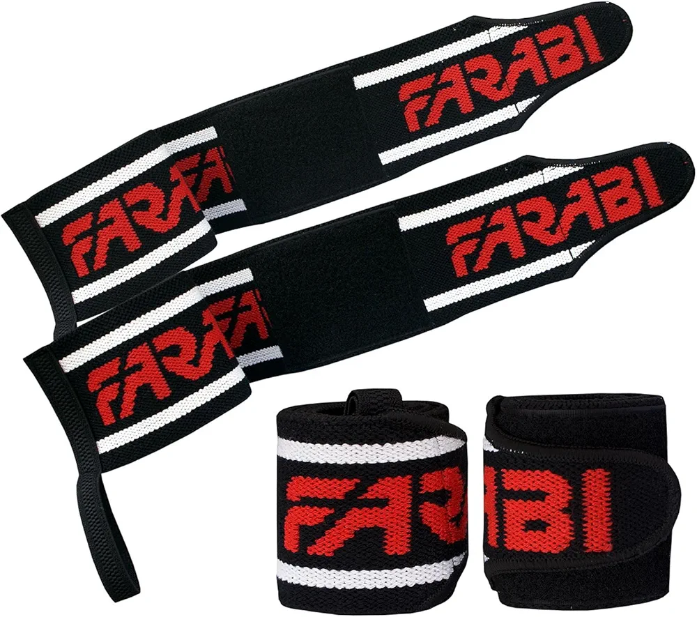 Frabi Wrist Straps Weight Lifting Wrist Straps Gym Wrist Support Powerlifting Wrist Strap Wrist Wrap Crossfit Lifting Wraps Weight Lifting Straps Wrist Support Training Wrist Wraps