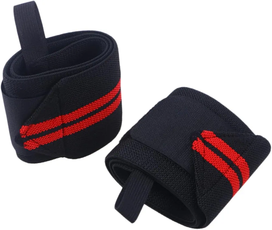 2pcs Wrist Strap with Thumb Loops Bandages Wrist Straps Wrist Band Calf Stretcher Kickback Ankle Straps Lifting Hand Support Wristband Fitness Gym Wrap Wrist Supports Stabilizer