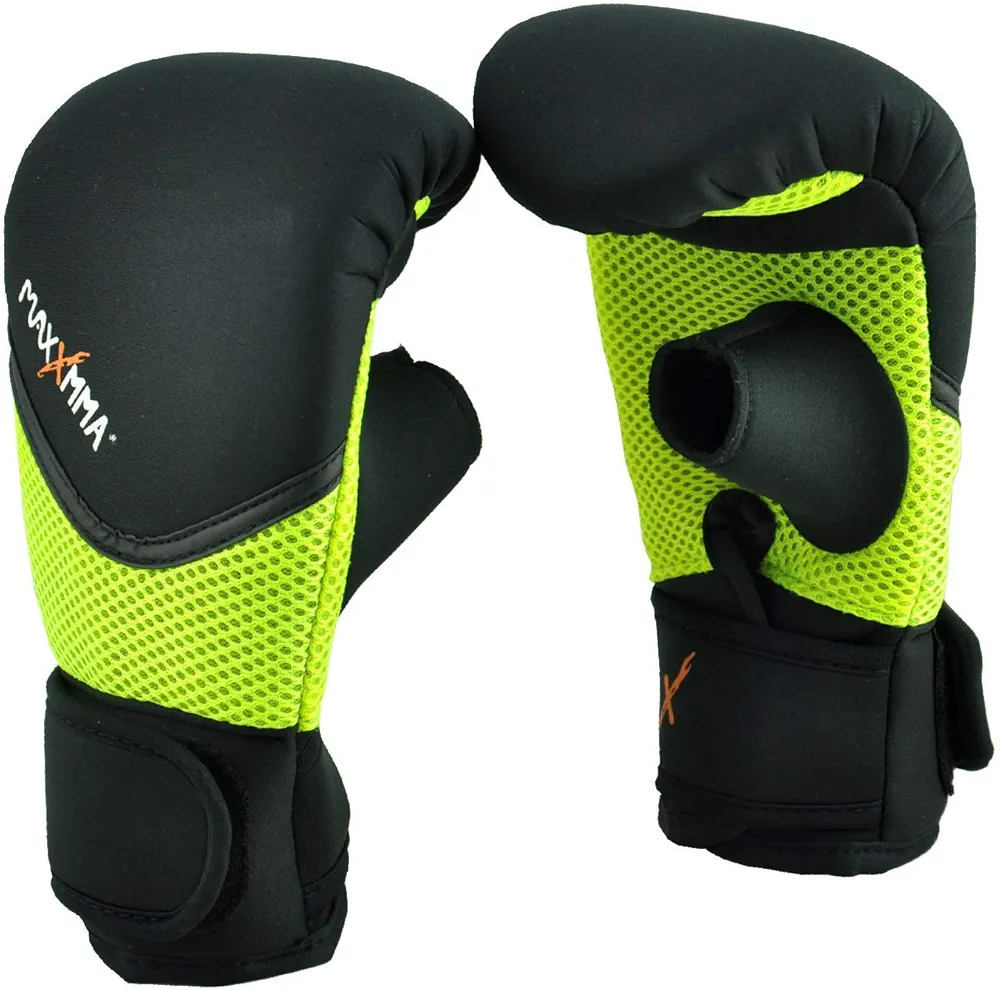 MaxxMMA Neoprene Washable Heavy Bag Gloves - Boxing Punching Training