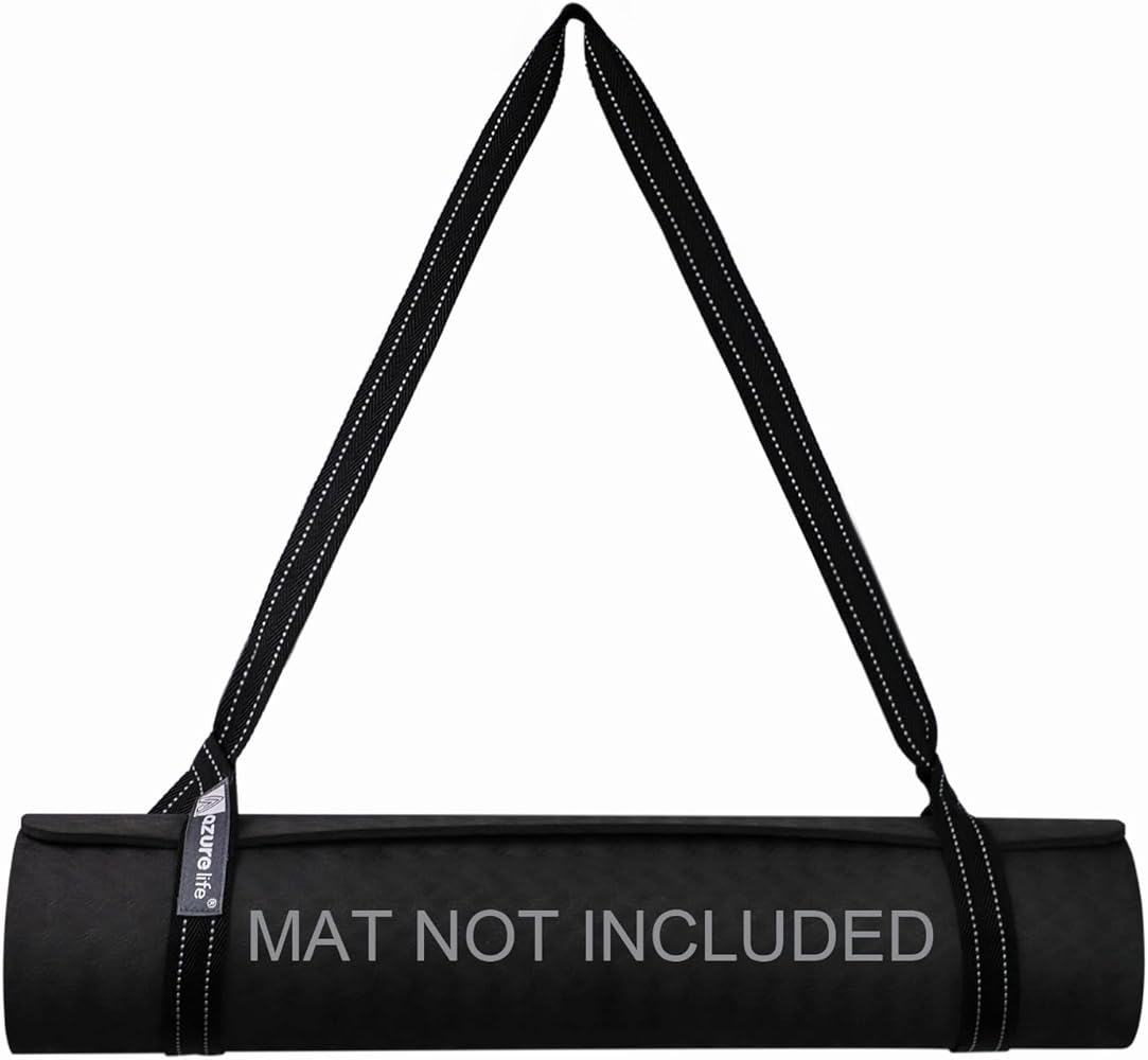 Premium Yoga Mat Sling, Adjustable Yoga Mat Straps for Carrying, Easy-Cinch Yoga Mat Holder Strap