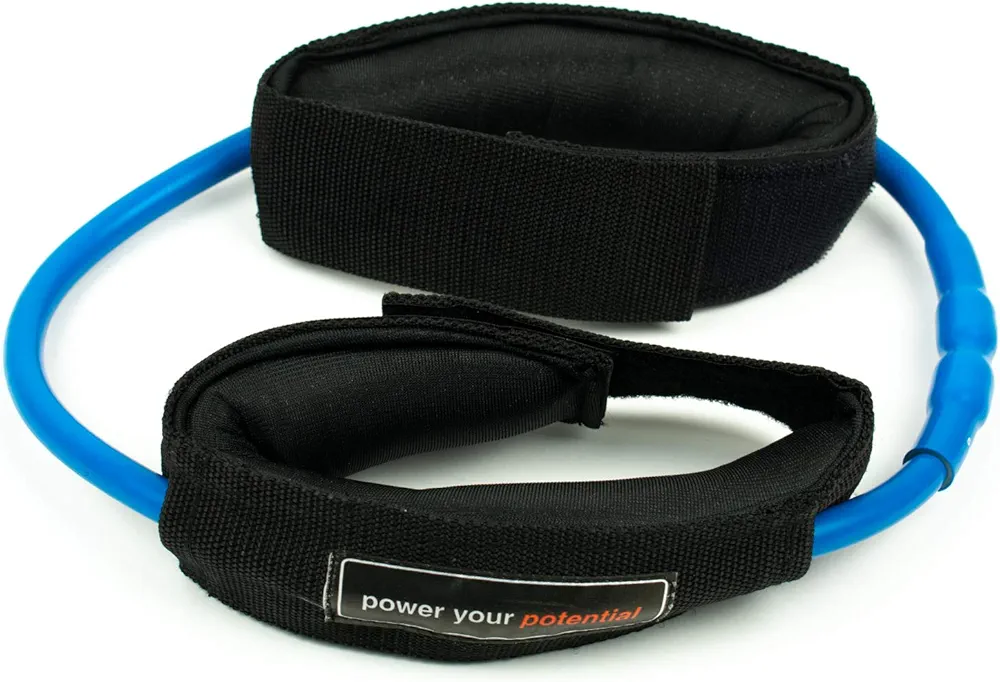 Power Systems Versa Cuff, 2 Padded Cuffs with Resistance Tubes for Wrists and Ankles