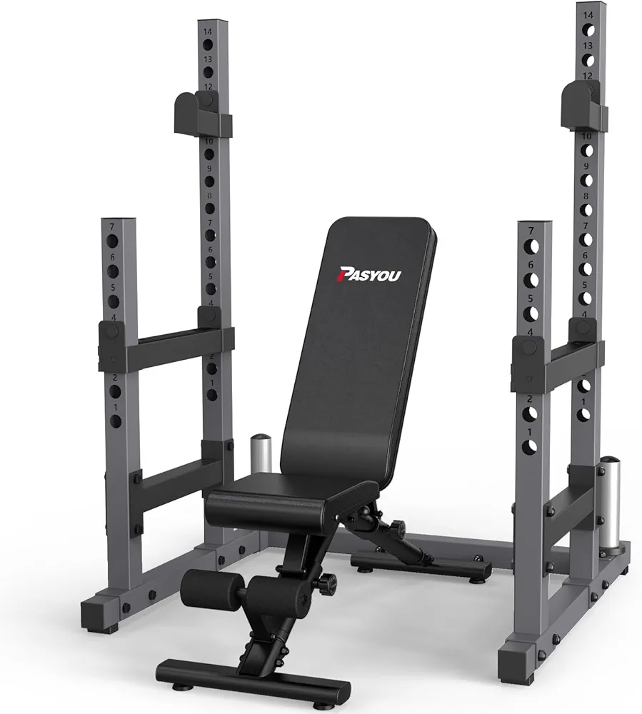 PASYOU Ajustable Weight Bench & Squat Rack (PA500 & SR30)