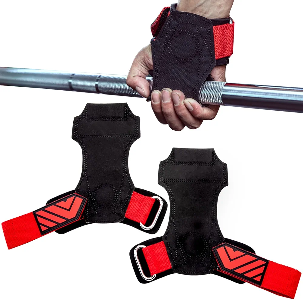 MANUEKLEAR Wrist Straps for Weightlifting, Lifting Straps Gym for Powerlifting, Neoprene Padded Deadlift Straps for Women with Adjustable Cushion Wrist Loop