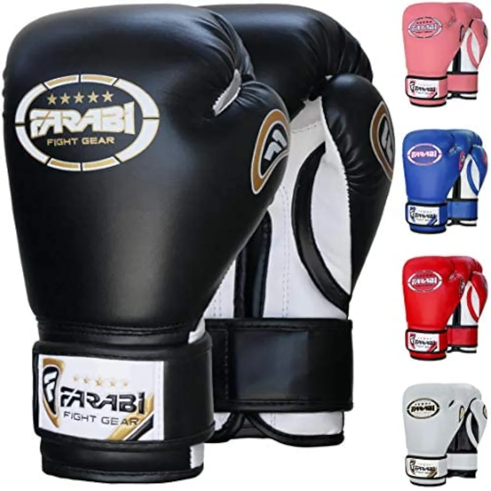 Farabi Sports Kids Boxing Gloves 4, 6, 8-oz Boxing Gloves for Kids Junior Boxing Gloves Youth Boxing Gloves Boys and Girls Boxing Training Gloves for MMA Muay Thai & Punching Bag