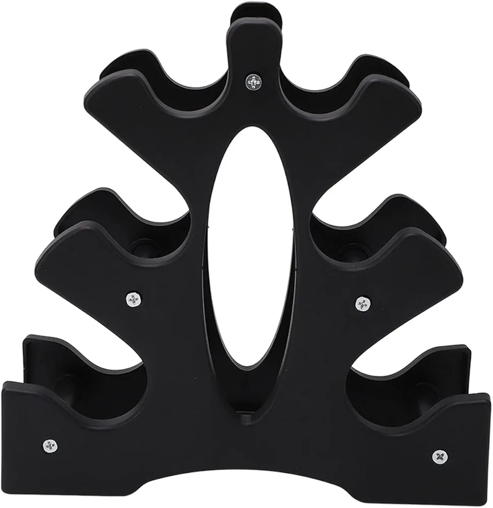 Barbell Holder 3 Tier Dumbbell Rack Weight Stand Holder Convenient For Home Gym Storage Solution Tower Rack Stand Small Dumbbell Rack Bearing Capacity and Easy Assemble
