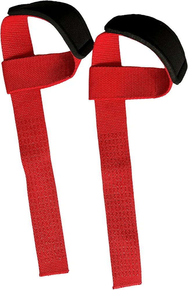 Wrist Straps for Weightlifting, Premium Padded Lifting Straps Gym, Perfect for Gym Workouts, Deadlifts Straps, and Powerlifting Non-Slip Grip(Red), Green