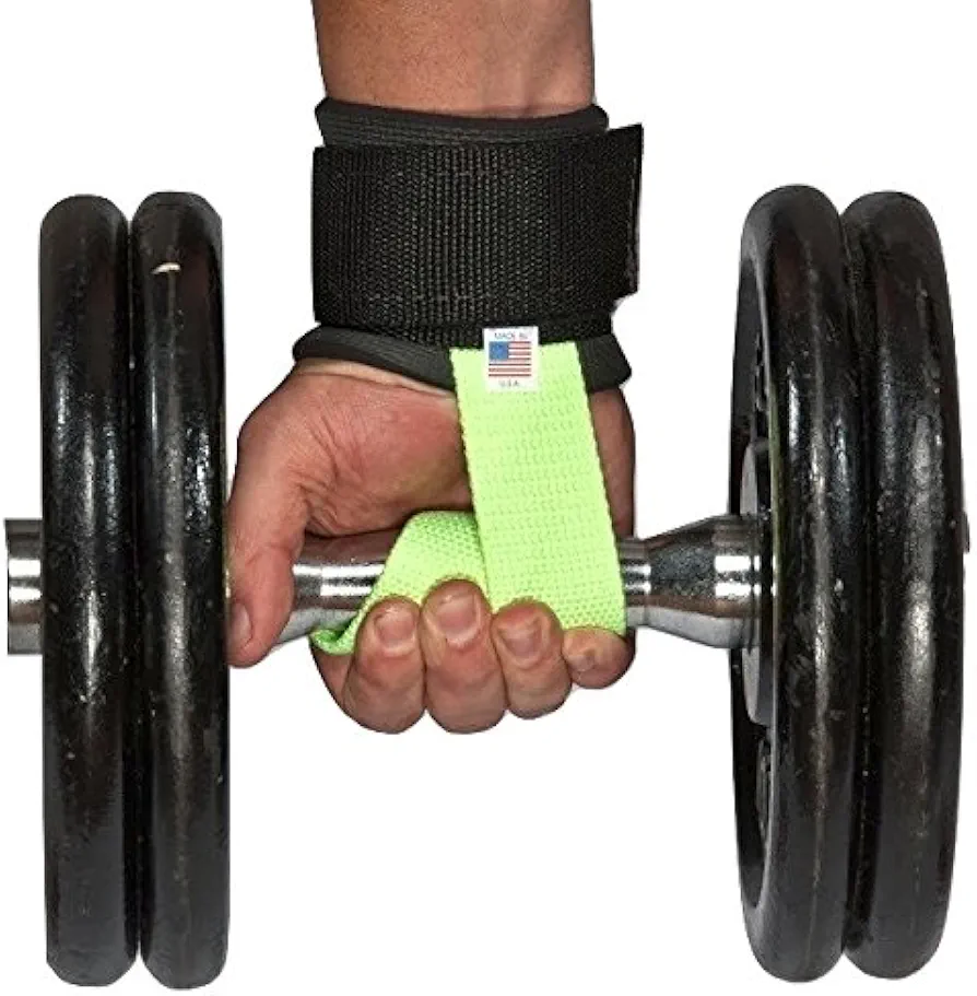 USA Made! Weight Lifting Straps 650# Pull Rated Plush Wrist!