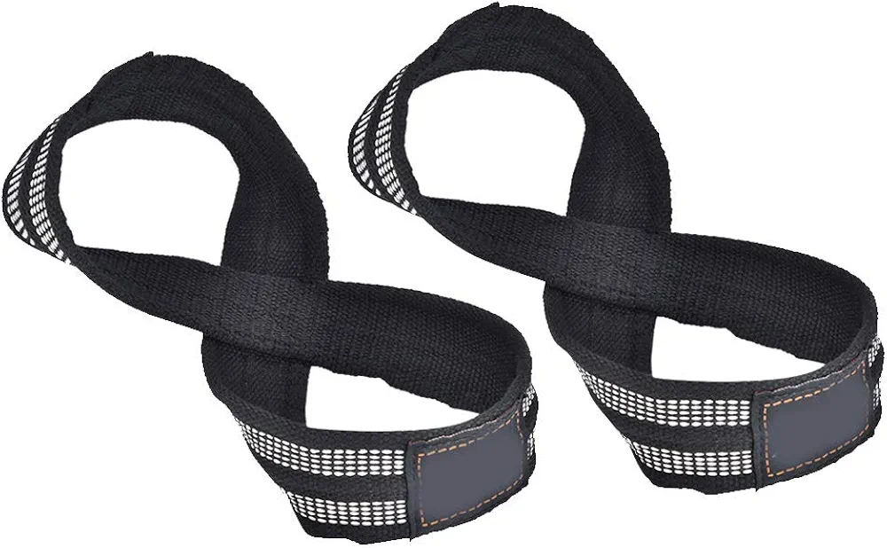 Weight Lifting Straps Weightlifting Wrist Support 8 Shape Deadlift Wrist Wraps for Strength Training, Body Building Equipment for Gym