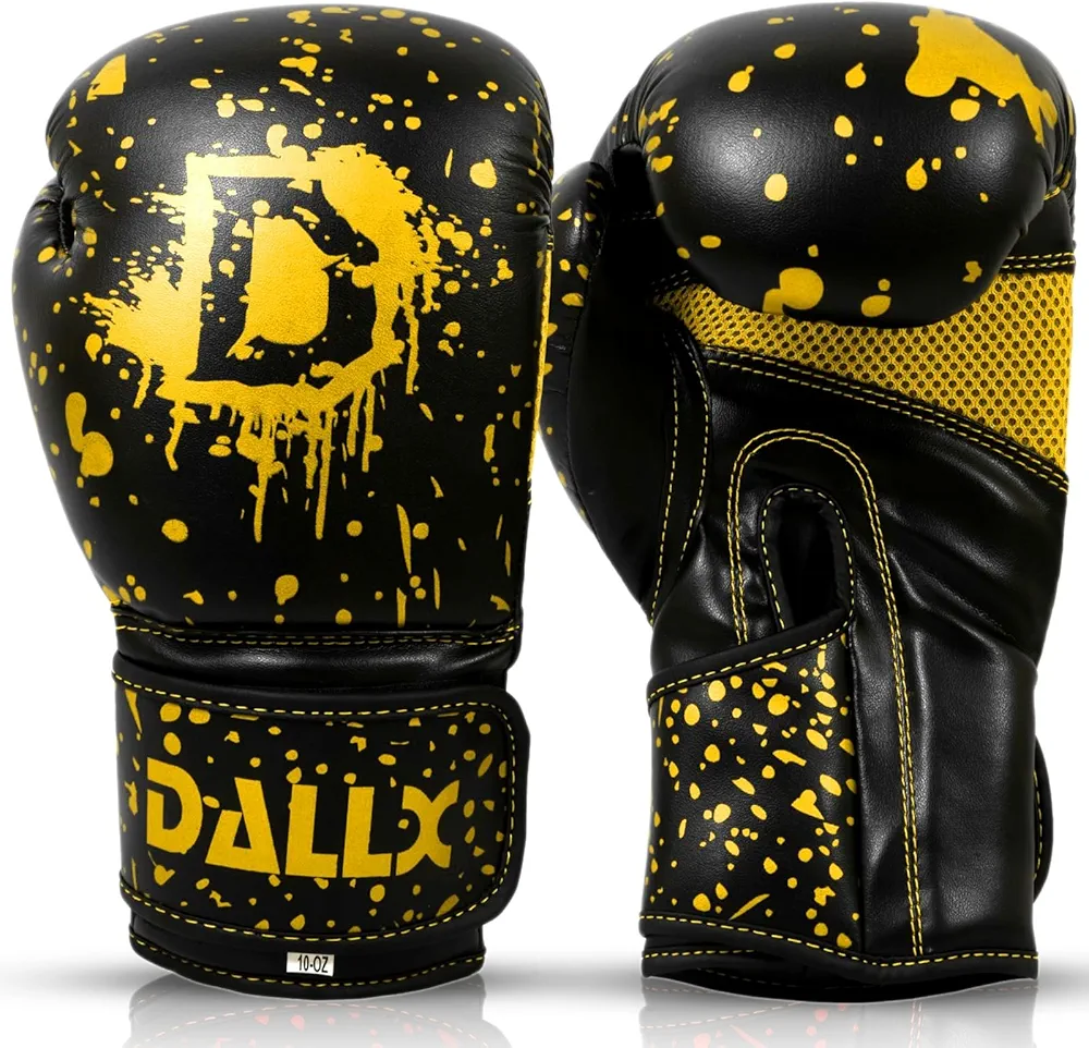 DALLX Boxing Gloves for MMA Fitness Kickboxing Heavy Punching Bag Muay Thai Sparring Gloves for Men and Women