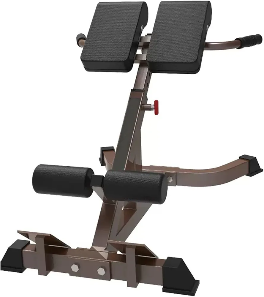 Roman Chair Back Extension Machine Adjustable Lower Back Hyperextension Bench Exercise Equipment For Home Gym Max Capacity 660lbs