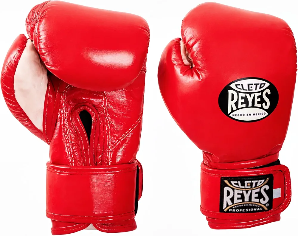 CLETO REYES Professional Boxing Gloves for Kids, Girls and Boys, Training, Sparring and Punching, MMA, Kickboxing, Muay Thai, Leather, Hook and Loop Closure, 3-5 Years, 5.6 oz