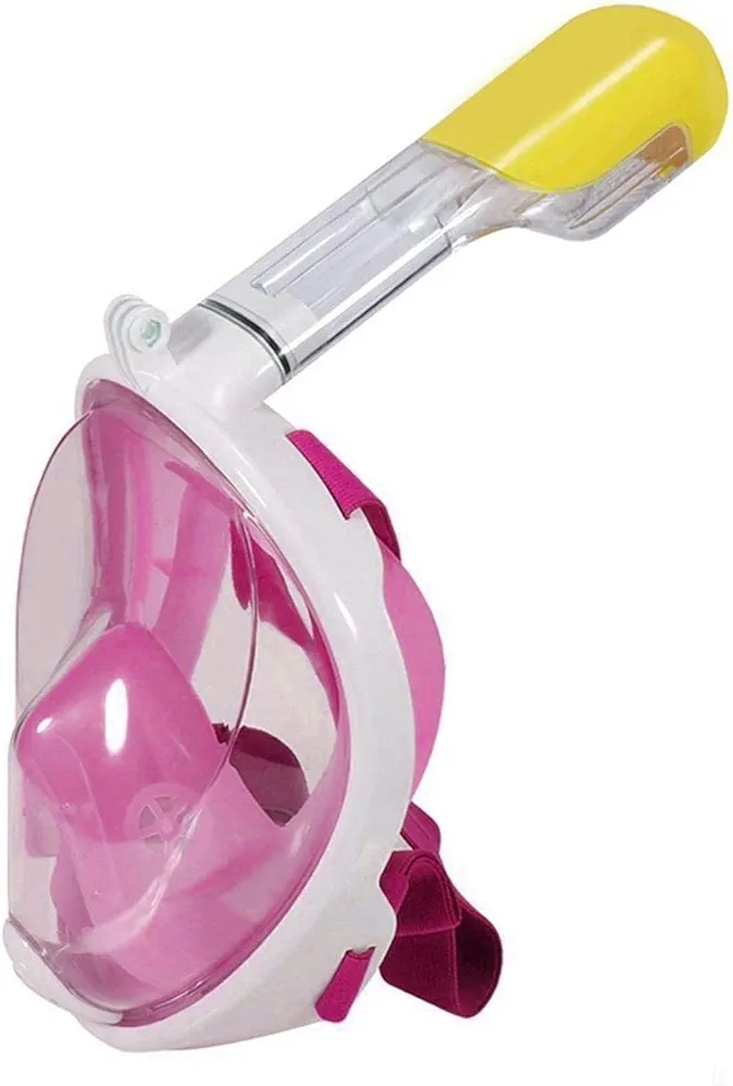 Alayna Snorkel Mask Full Face Snorkel Mask for Divers Snorkeling Set Dry Top System 180 Degree Panoramic View Safe Breathing Anti-Leak Anti-Fog Scuba Mask for Adult & Kids Diving