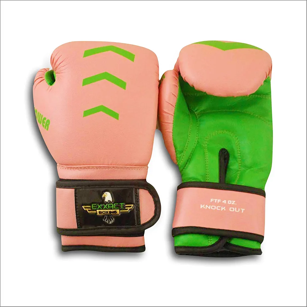 Exxact Sports Knockout Boxing Gloves for Muay Thai, Sparring, Kickboxing, Training (Adult)