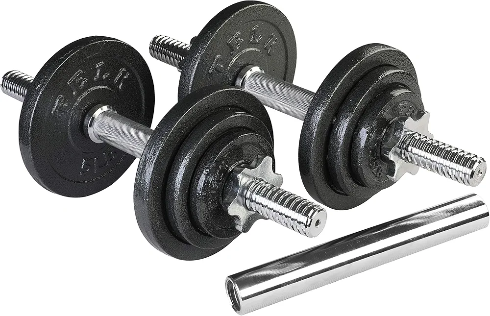 TELK Adjustable Dumbbells, Available for 45, 65, 105 and 200 lbs
