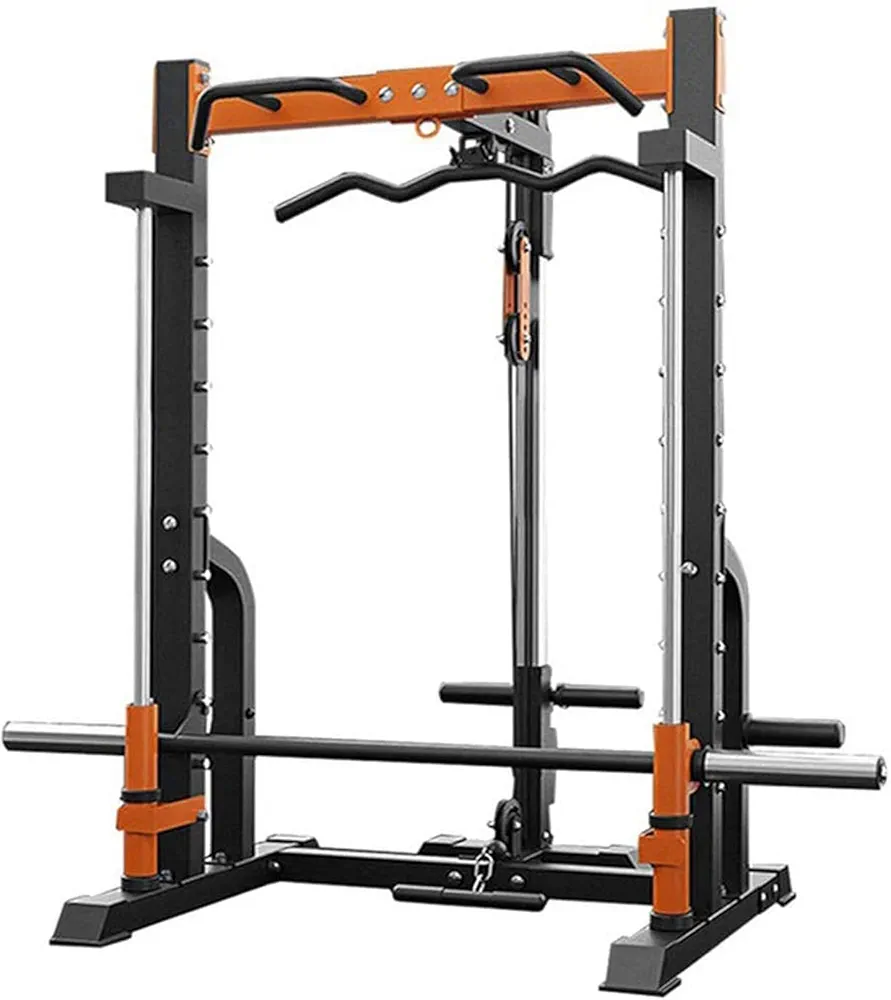 Large Strength Training Dumbbell Racks, Strength Training Weight Racks Cage Type Squat Stands Heavy Duty Weightlifting Power Barbell Frame Home Gym Be