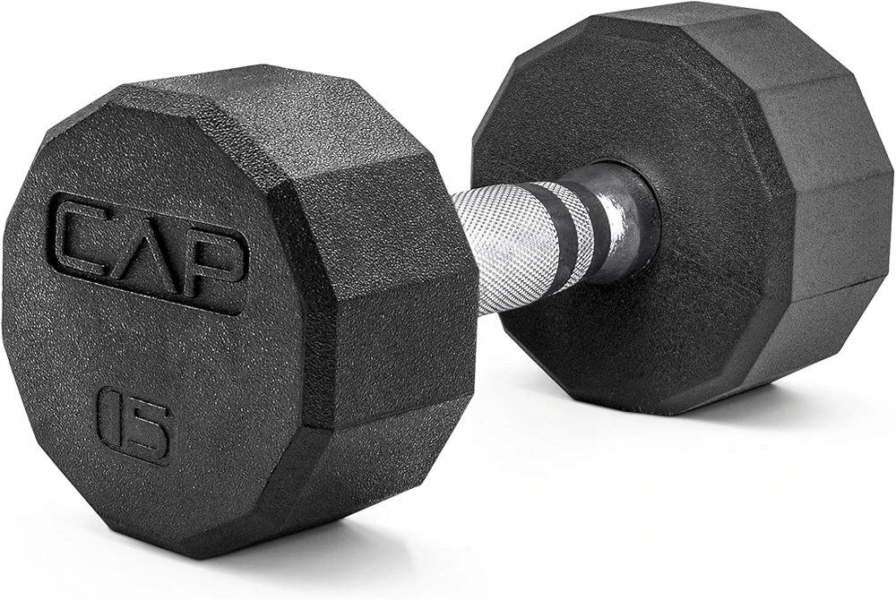 CAP Barbell 12-Sided Coated Dumbbell Weight | Multiple Options