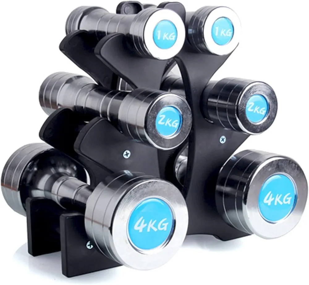 Dumbbell Rack, Stable Triangle Design 3 Tier Weight Rack for Dumbbells, A Frame Dumbbell Storage Rack, Easy Assembly, Dumbbell Rack Stand Only for Home, Gyms and Offices